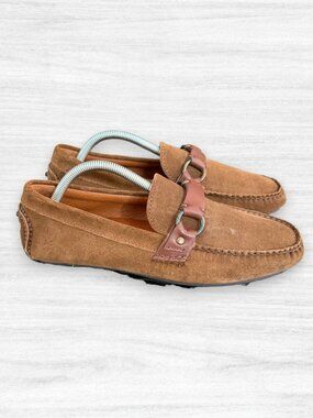 Frye Allen Ring Keeper Brown Suede Driving Loafers Mens 8.5 D Moccasin Shoes Frye Lewis Ring keeper loafers 10 (43) | Mercari main image 4